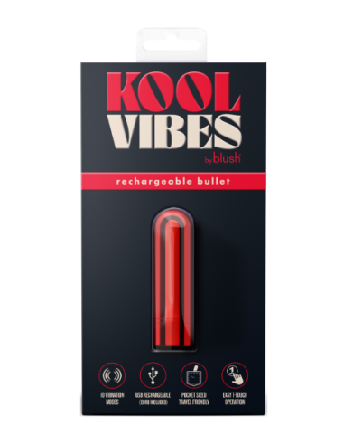 KOOL VIBES RECHARGEABLE MINI BULLET CHERRY