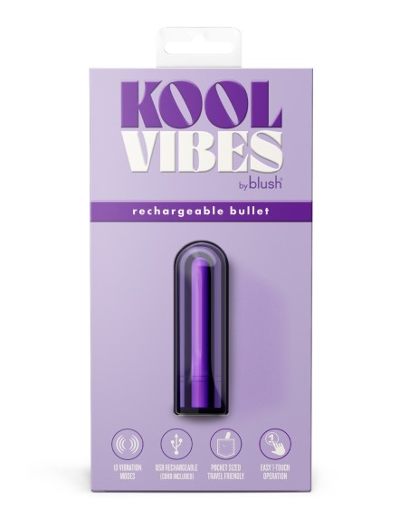 KOOL VIBES RECARGABLE MINI BULLET GRAPE