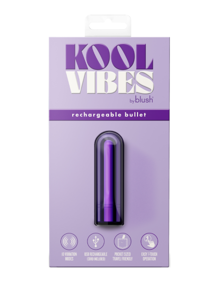 KOOL VIBES RECARGABLE MINI BULLET GRAPE