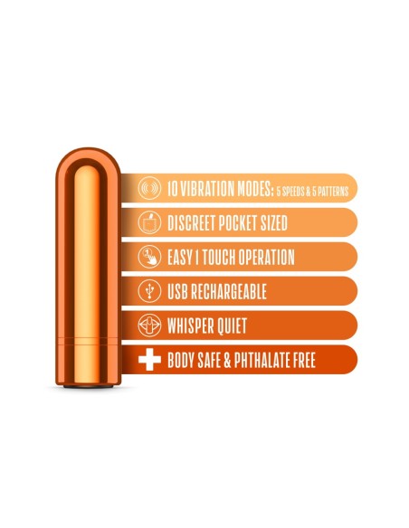 KOOL VIBES RECHARGEABLE MINI BULLET TANGERINE