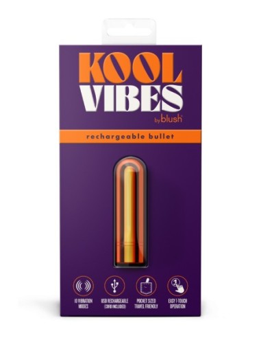 KOOL VIBES RECHARGEABLE MINI BULLET TANGERINE