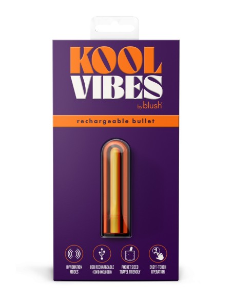 KOOL VIBES RECARGABLE MINI BULLET TANGERINA