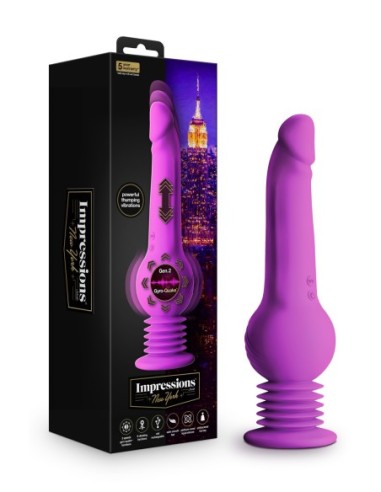 IMPRESSIONS NEW YORK GYROQUAKE DILDO PURPLE