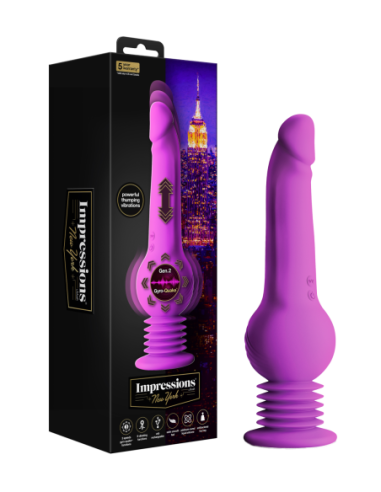 IMPRESSIONS NEW YORK GYROQUAKE DILDO PURPLE