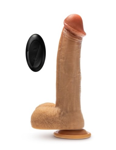 DR. SKIN SILICONE DR. PHILLIPS 8.5 INCH THRUSTING DILDO TAN