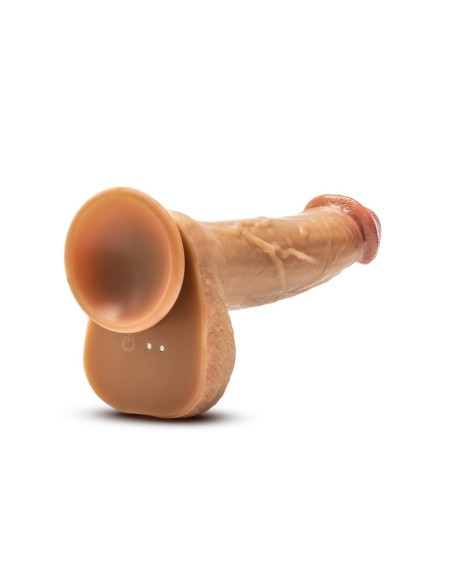 DR. SKIN SILICONE DR. PHILLIPS 8.5 INCH THRUSTING DILDO TAN