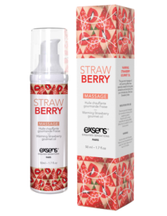 EXSENS ACEITE DE MASAJE CALENTAMIENTO FRESA 50ML 2