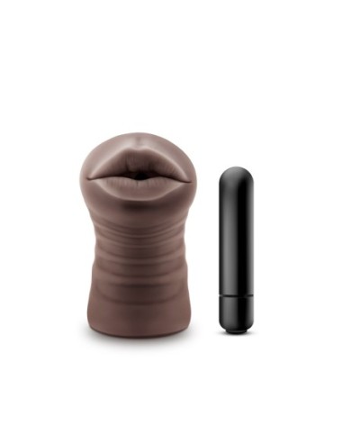 ENLUST KRYSTAL STROKER VIBRADOR MARRÓN