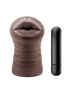 ENLUST KRYSTAL VIBRATING STROKER BROWN 2
