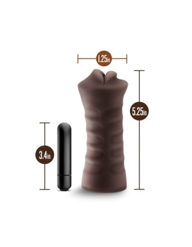 ENLUST KRYSTAL VIBRATING STROKER BROWN