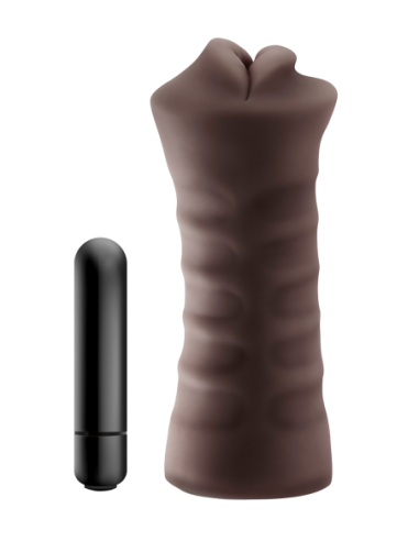 ENLUST KRYSTAL VIBRATING STROKER BROWN