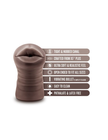 ENLUST KRYSTAL VIBRATING STROKER BROWN