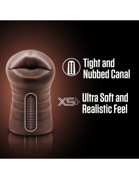 ENLUST KRYSTAL VIBRATING STROKER BROWN