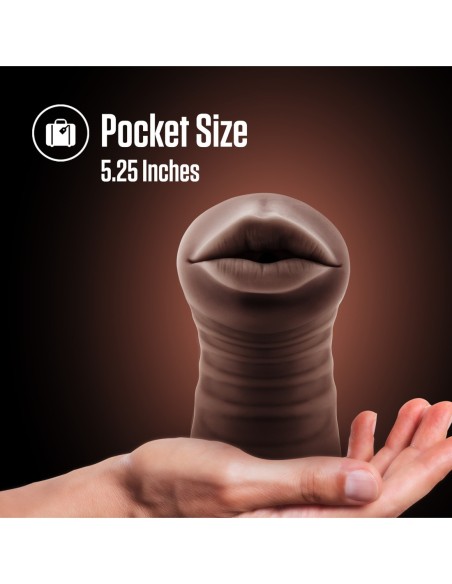 ENLUST KRYSTAL VIBRATING STROKER BROWN