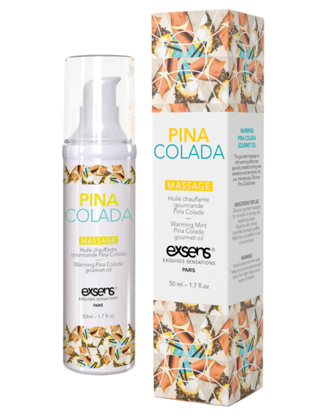 EXSENS ACEITE DE MASAJE CALIENTE PIÑA COLADA 50ML
