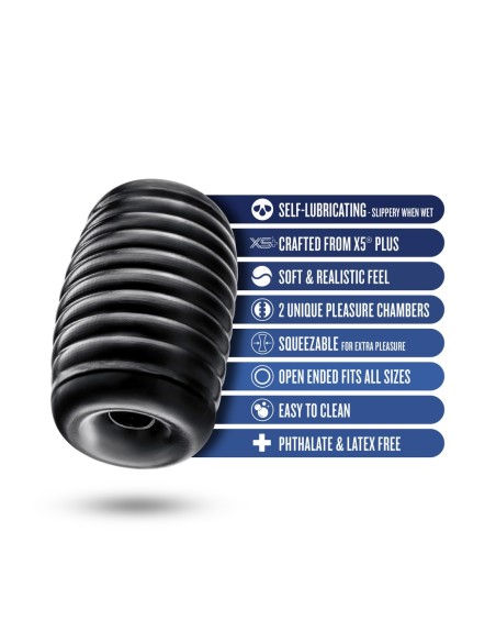 RIZE GRASP STROKER AUTOLUBRICANTE NEGRO