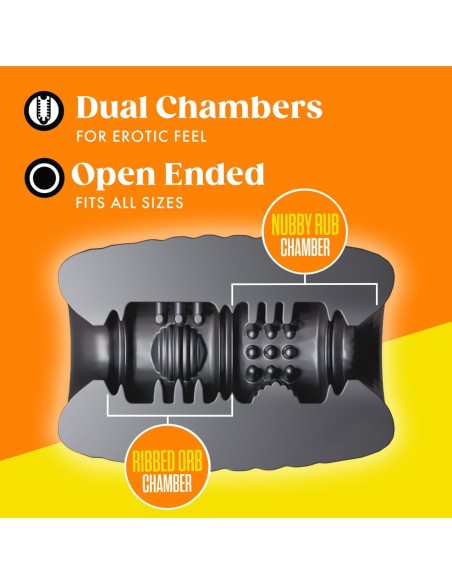 RIZE GRASP STROKER AUTOLUBRICANTE NEGRO