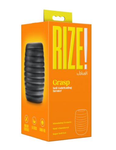 RIZE GRASP STROKER AUTOLUBRICANTE NEGRO