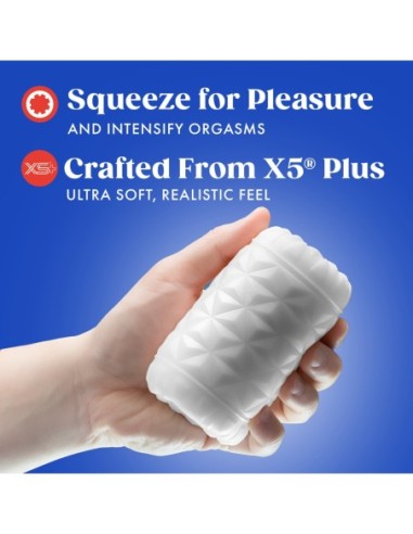 RIZE REAKT SELF-LUBRICATING STROKER WHITE