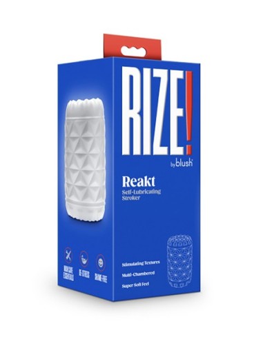 RIZE REAKT SELF-LUBRICATING STROKER WHITE