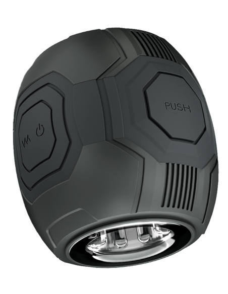 M FOR MEN DOME X VIBRATING MASTURBATOR BLACK