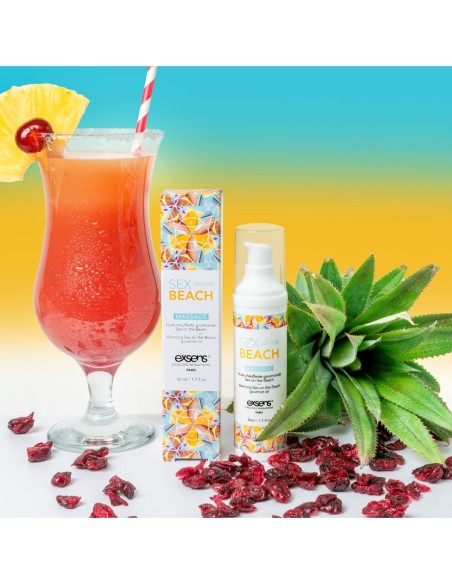 EXSENS ACEITE DE MASAJE CALENTANTE SEX ON THE BEACH 50ML