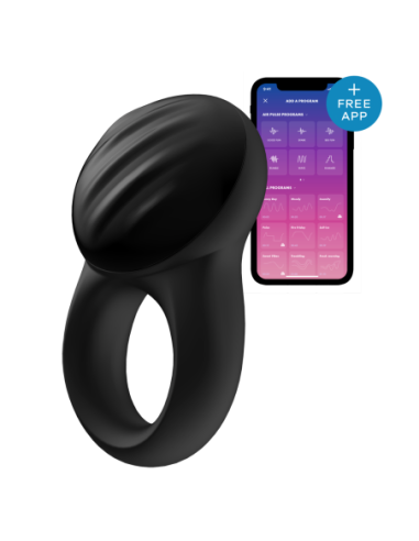 SATISFYER ANILLO DE SELLO NEGRO