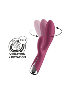 SATISFYER CONEJO GIRATORIO 1 ROJO 2