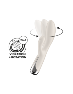 SATISFYER CONEJO GIRATORIO 1 BEIGE 2