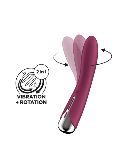 SATISFYER SPINNING VIBE 1 ROJO