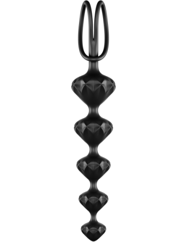 SATISFYER ABALORIOS DE AMOR NEGRO