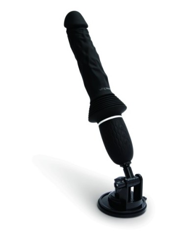 WHIPSMART GIRTHY REALISTIC THRUSTING SEX MACHINE WITH HANDS FREE SUCTION MOUNT