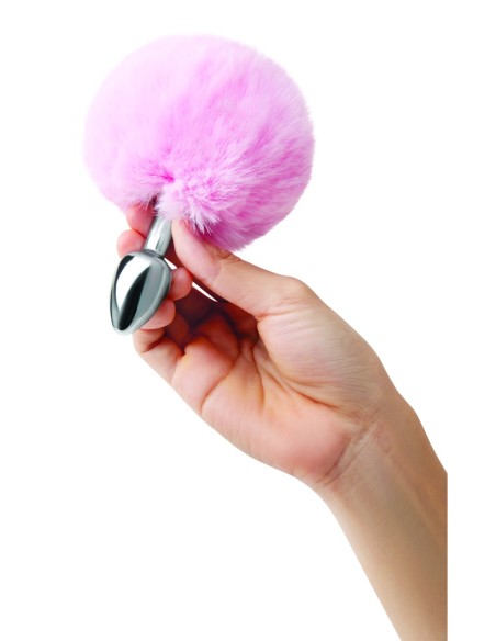 WHIPSMART 3 INCH FLUFFY BUNNY METAL PLUG WITH PINK TAIL