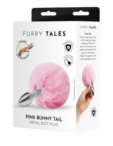 WHIPSMART 3 INCH FLUFFY BUNNY METAL PLUG WITH...