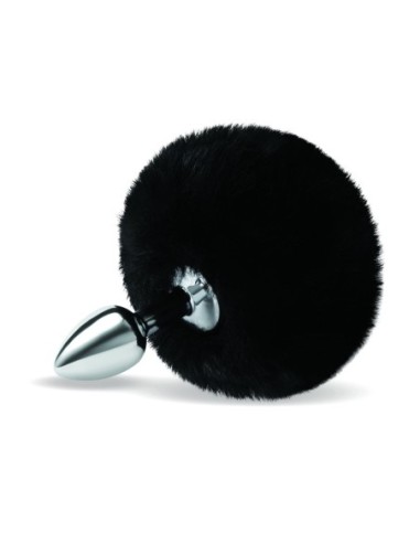 WHIPSMART 3 INCH FLUFFY BUNNY METAL PLUG WITH BLACK TAIL