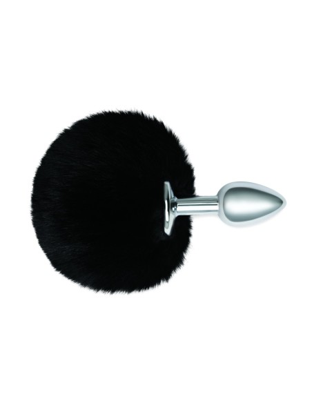 WHIPSMART 3 INCH FLUFFY BUNNY METAL PLUG WITH BLACK TAIL