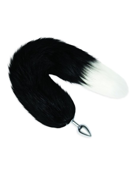 WHIPSMART 3 INCH METAL PLUG WITH 14" BLACK INDIGO FOX TAIL