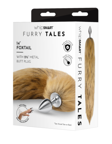 WHIPSMART 3 INCH METAL PLUG WITH 14" FOX TAIL
