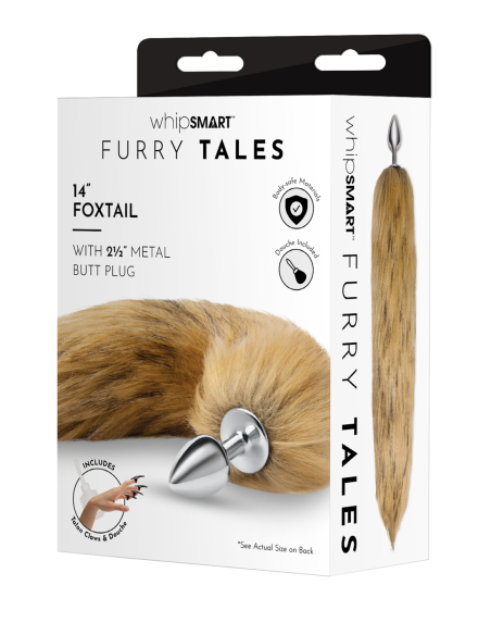 WHIPSMART 3 INCH METAL PLUG WITH 14" FOX TAIL