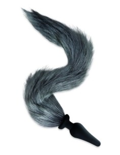 WHIPSMART 4.5 INCH SILICONE PLUG WITH GREY INDIGO FOX... 2