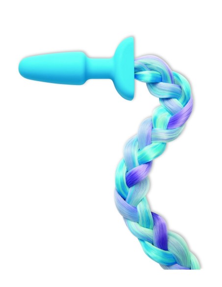 WHIPSMART 4.9 INCH SILICONE PLUG WITH PLAY TAILS UNICORN TAIL