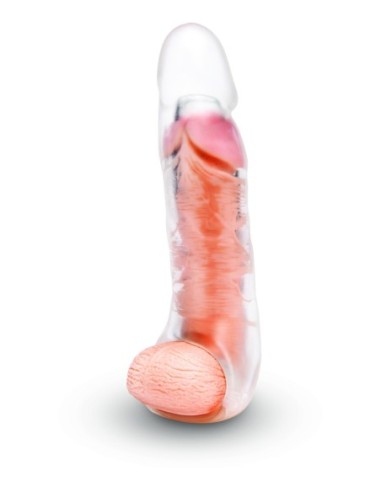 SIZE UP CLEAR VIEW PENIS EXTENDER WITH BALL...