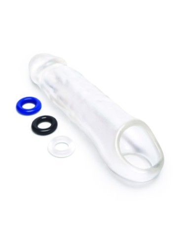 SIZE UP CLEAR VIEW PENIS EXTENDER WITH BALL...