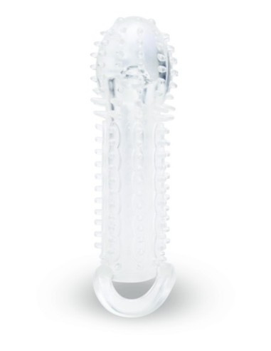 SIZE UP CLEAR VIEW TEXTURED PENIS EXTENDER WITH...