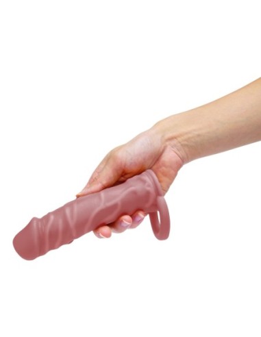 SIZE UP SILICONE REALISTIC PENIS EXTENDER WITH...