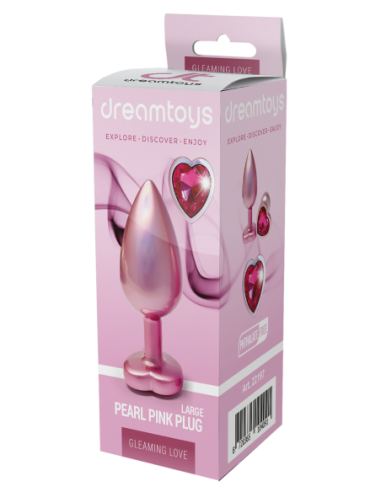 TAPÓN ROSA PERLA AMOR RELUCIENTE GRANDE