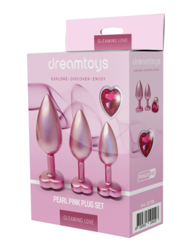 JUEGO DE TAPONES GLEAMING LOVE PEARL PINK