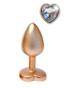GLEAMING LOVE PEARL GOLD PLUG SMALL 2