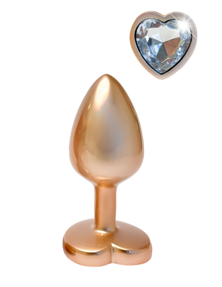 GLEAMING LOVE PEARL GOLD PLUG SMALL