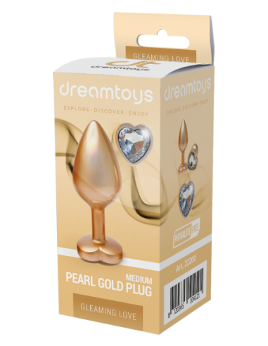 GLEAMING LOVE PEARL GOLD PLUG MEDIUM